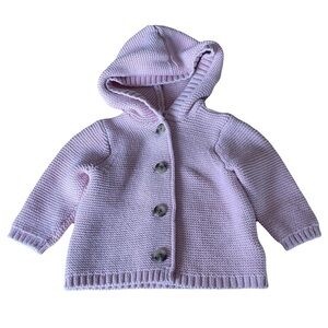 Old Navy babies 0-3months pink button down sweater 100% cotton